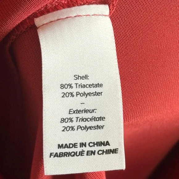 Cinq a Sept 5a7 SATIN RUTHY PANT Pleated Front Zip Closure Straight leg Size 4 - Picture 15 of 16